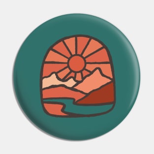 Pink sunrise Pin