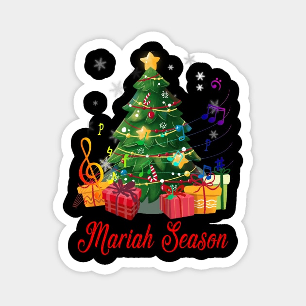 Mariah Season Christmas Songs Family Matching Gifts Magnet by Spit in my face PODCAST