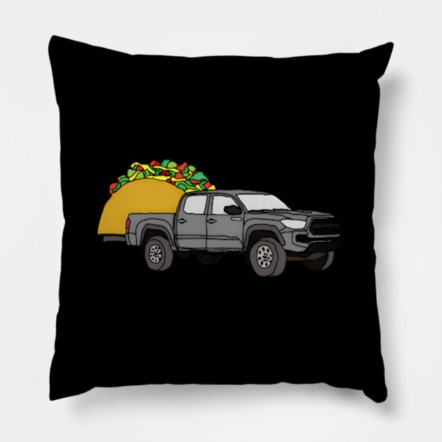 Taco Tacoma Truck Trd Overlanding Overland 4X4 Truck 4Wd Pillow by jasper-cambridge