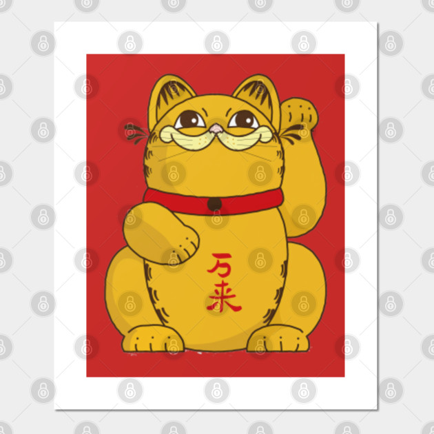 Lucky Cat Lucky Cat Garfield Posters And Art Prints Teepublic