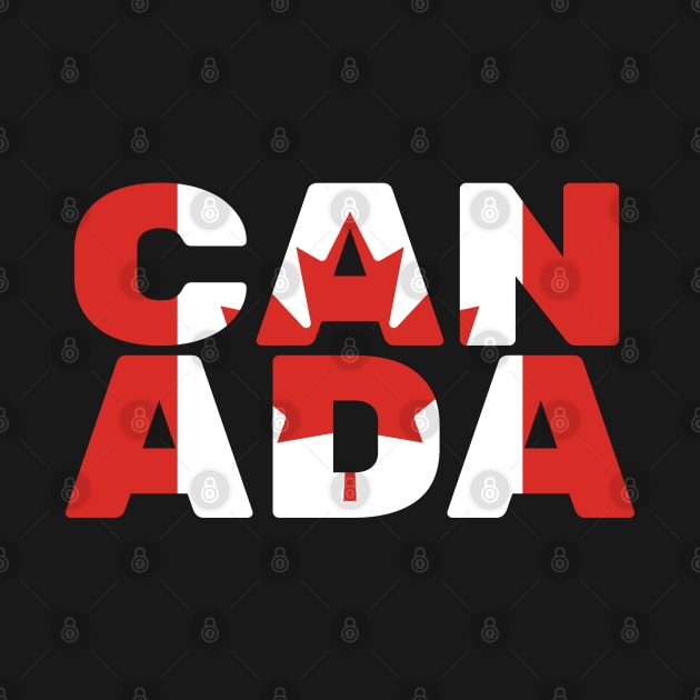 Canada Flag Text by OldDannyBrown