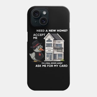 Mr. Duck is a professional real estate agent Phone Case