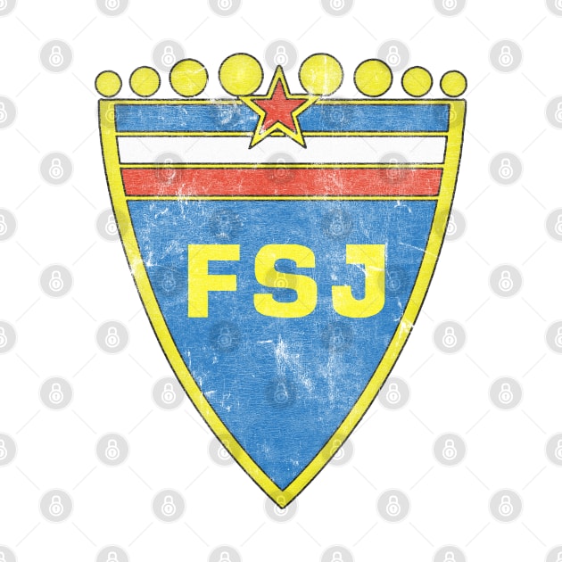 The Football Association of Yugoslavia / Vintage Faded Style Defunct Logo by DankFutura