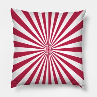 Color of The Year 2023 Viva Magenta Optical Illusion Pillow