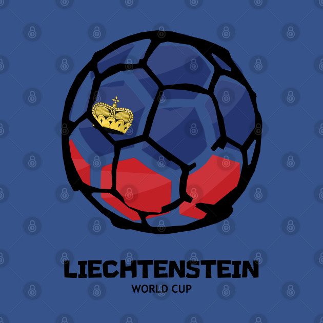 Discover Liechtenstein Football Country Flag - Football - T-Shirt