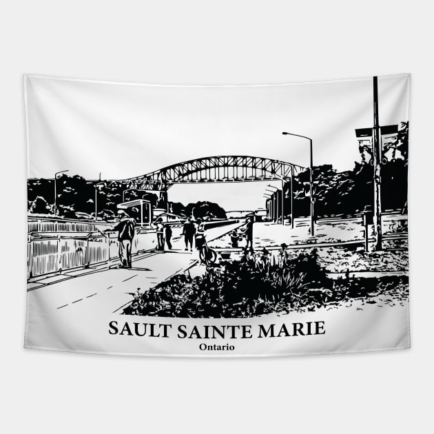 Sault Sainte Marie - Ontario Tapestry by Lakeric