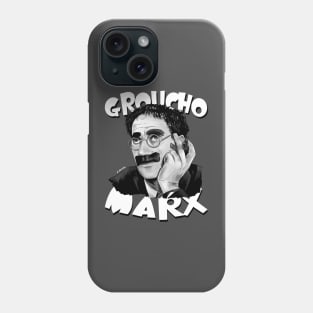 Groucho Marx Illustration by Burro Phone Case