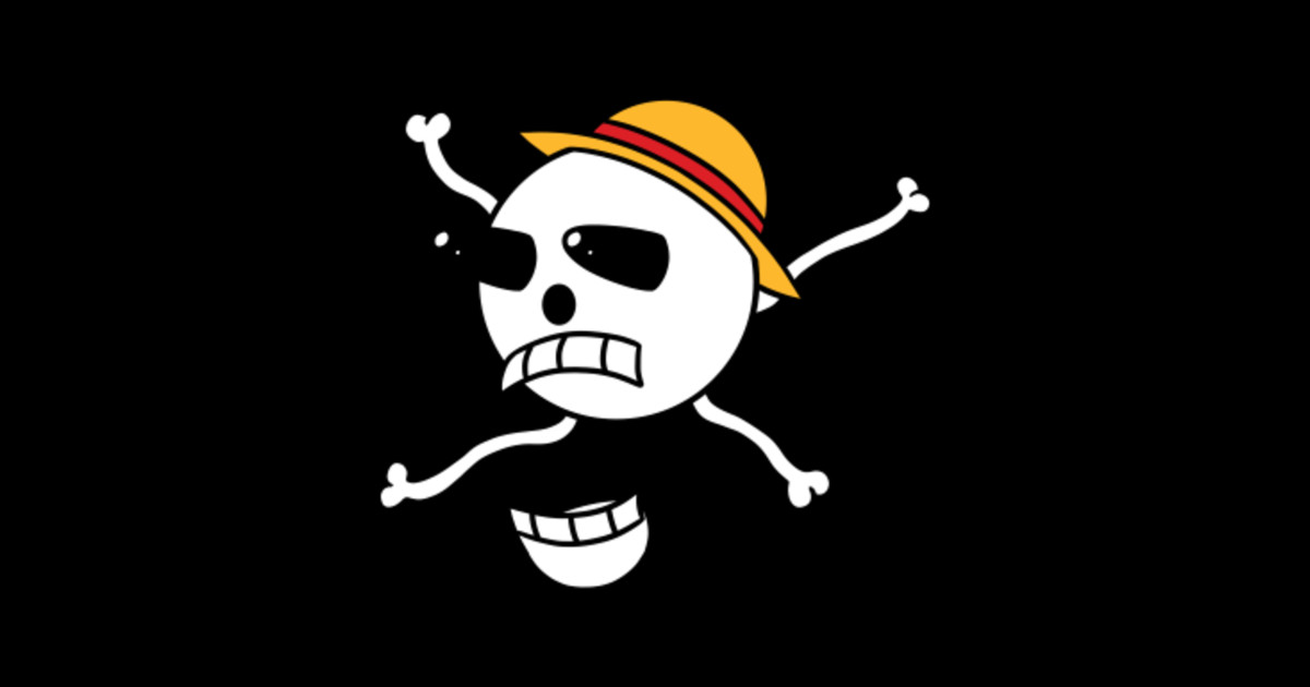 Scared Straw Hats Flag - One Piece - Sticker | TeePublic