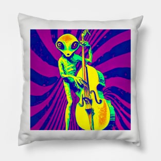 Surreal alien bassist from another dimension Pillow