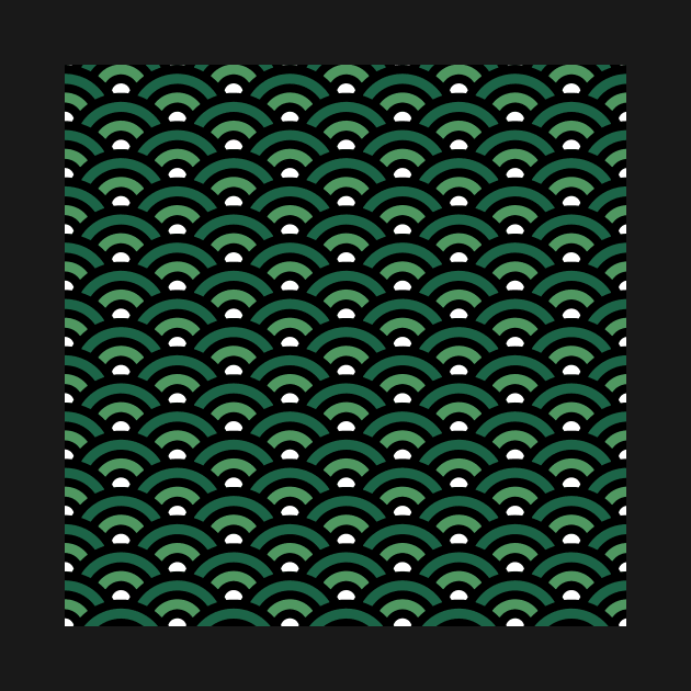 Seigaiha Green Pattern by diffrances