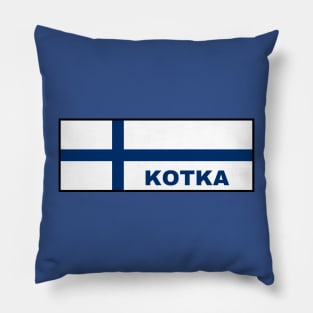 Kotka City in Finnish Flag Pillow