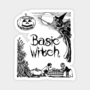 Basic Witch Halloween T-Shirt Magnet