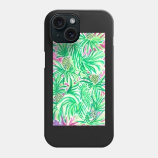 Pineapples Lilly Preppy Mask Phone Case