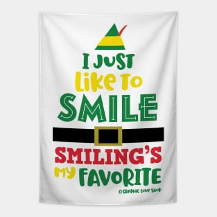 I Just Like to Smile, Buddy the Elf © GraphicLoveShop Tapestry