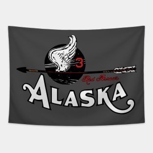 Vintage Alaska Baseball Team Tapestry