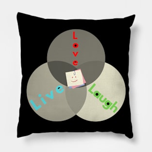 Love, Live & Laugh Pillow