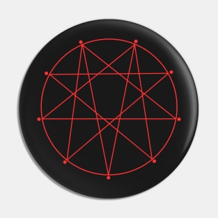 Repentagram Impending Doom Christian Symbol Pin