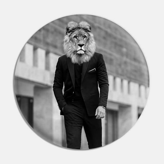 Fashion King of the Concrete Jungle, Lion Fashion Style Pin by JahmarsArtistry - APA