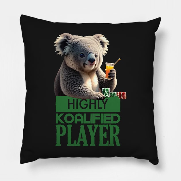 Just a Highly Koalified Player Koala Pillow by Dmytro