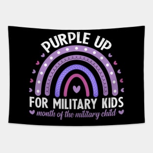 Purple Up For Military Kids Month Of The Military Child Tapestry