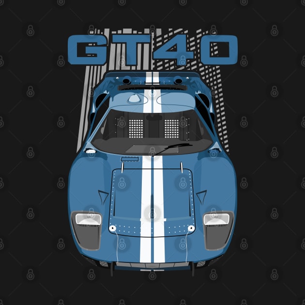 Ford GT40-blue by V8social