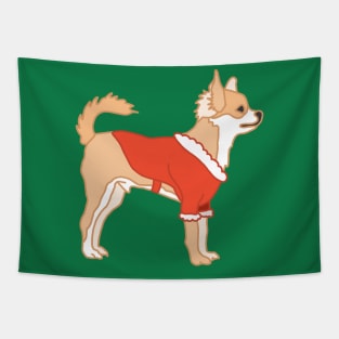 Chihuahua Christmas Tapestry