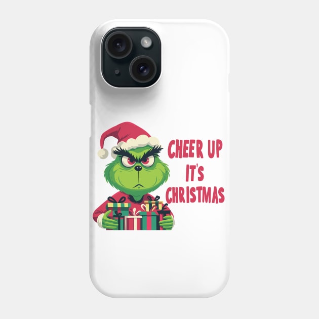 The Grinch. Cheer up, It's Christmas Phone Case by katzura