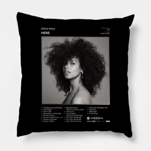 Alicia Keys - HERE Tracklist Album Pillow