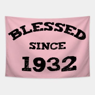 Blessed Since 1932 Cool Blessed Christian Birthday Tapestry