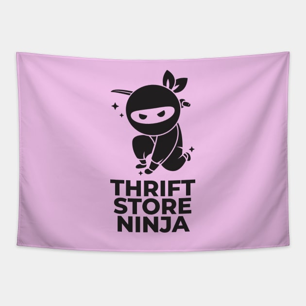 Thrift Store Ninja Tapestry by Crisp Decisions