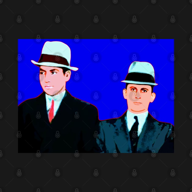 lucky luciano and meyer lansky pop art by oryan80