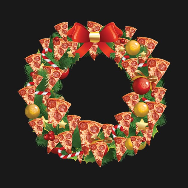 Pizza Multiface Christmas Wreath by Rebus28