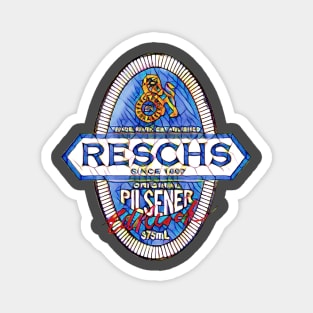 RESCHS PILSENER Beer Label Magnet