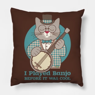 Cool Banjo Cat Pillow