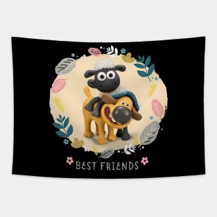 Vintage The Sheep TV Series Cartoon Shaun Tapestry