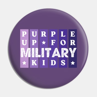 Purple Up For Military Kids Pin