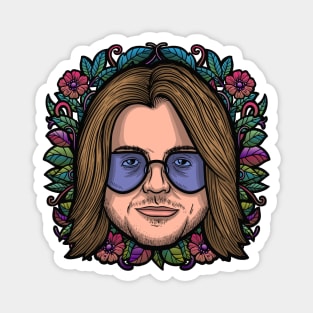 Mitch Hedberg (Flowered) Magnet