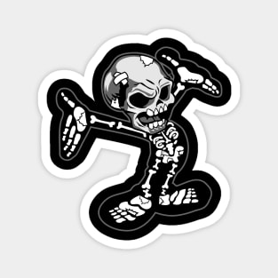 skull skeleton cartoon character Magnet