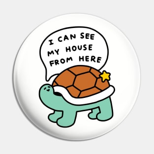 Turtle House Pin