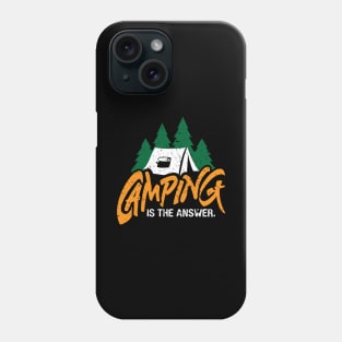 Vintage Style Camping, Tent Or RV Camping Gift Phone Case