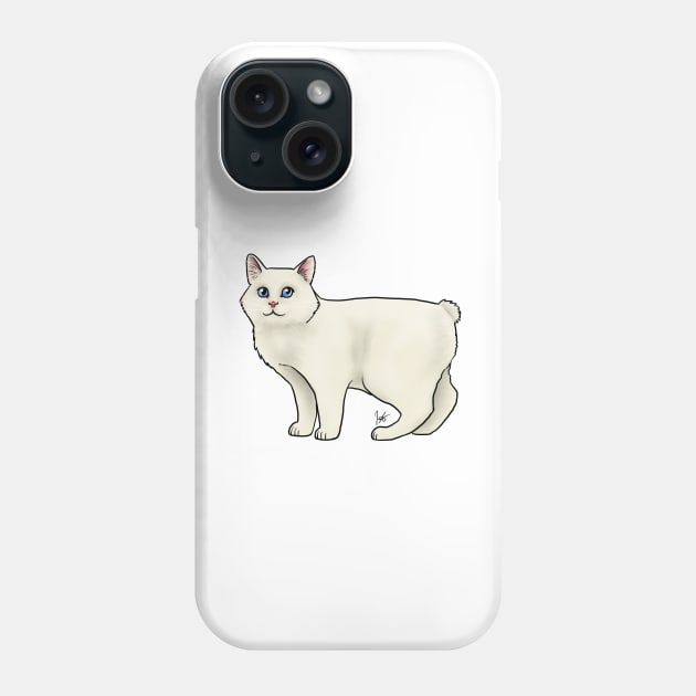 Custom - Manx Cat - White Phone Case by Jen's Dogs Custom Gifts and Designs