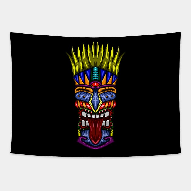 Mexican Tribal Totem Tapestry by puffstuff