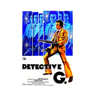 Detective G (Trouble Man) - Italian Vintage Movie Poster of the 1972 Blaxploitation Crime Thriller Film T-Shirt