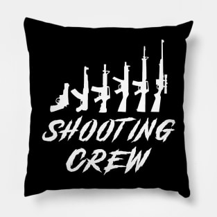 Shooting Crew Awesome Tee: Aiming for Laughter! Pillow