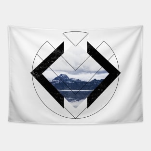 Geometric Hills Tapestry