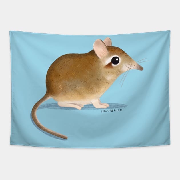 Elephant Shrew Tapestry by julianamotzko