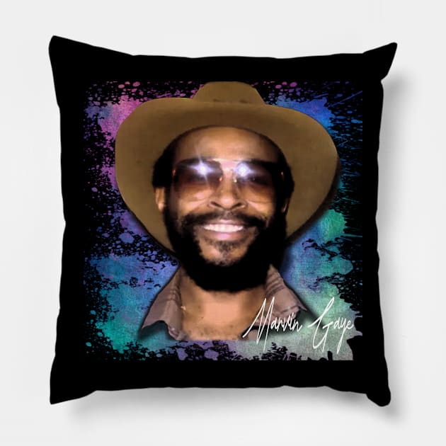 marvin gaye-Splash Paint Limitid Edition Pillow by Hursed