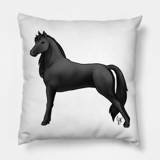 Horse - Morgan - Black Pillow