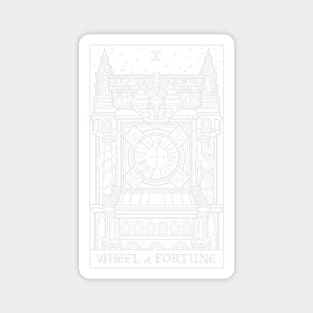 Wheel of Fortune Tarot Card Gothic Clock Tower Magnet