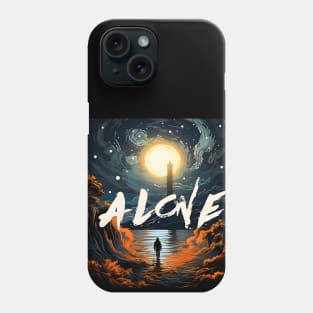 Inspiration: Spaceman, Motivation, & Quotes Alone Phone Case